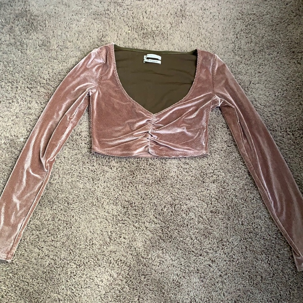 Size Small Pink Velvet Urban Outfitters Top